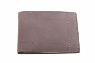 Pánská kožená klasická peněženka - 734533 Barva: šedá