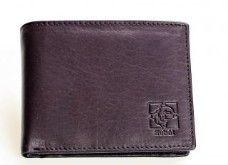 pánská kožená malá černá peněženka - 745912 Barva: černá