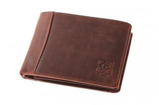 Pánská kožená peněženka hnědá 750332 HUN