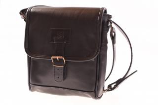 pánská kožená taška černá - 57312