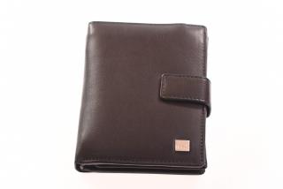 Pánská luxusní kožená černá peněženka - 739112PL