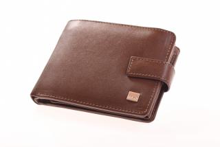 Pánská luxusní kožená hnědá peněženka - 742232PL Barva: hnědá