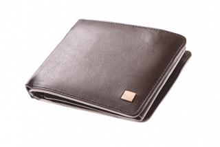 Pánská luxusní kožená hnědá peněženka - 742332PL Barva: černá