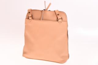 Přírodní žlutý kožený batoh - kožená kabelka - 21392