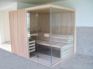 Sauna 200 x 200cm materiál: osika
