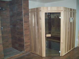 Sauna 200 x 200cm - rohová materiál: west red cedr