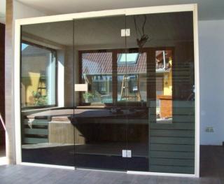 Velká domácí sauna 230x200cm pro více osob materiál: lípa