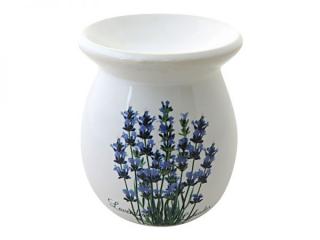 Aromalampa dekor levandule - výška 11 cm