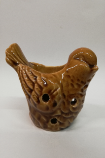 Aromalampa ptáček hnědý - výška 10 cm