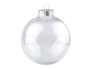 Baňka k dozdobení - transparentní - koule 4cm