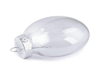 Baňka k dozdobení - transparentní - medailon