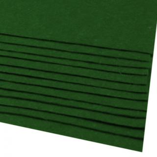 Barevná dekorační plsť A4 - 416g/m2 - 12 tm. zelená (SKLADEM)