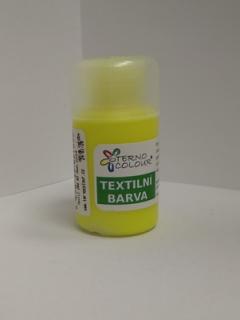 Barva na textil TERNO - balení 20g - neon žlutá (skladem)