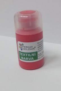 Barva na textil TERNO - balení 20g - světlá červená (skladem)
