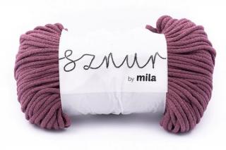 Bavlněná šňůra Mila - 100% bavlna - 3mm/100m - bordo světlá (skladem)