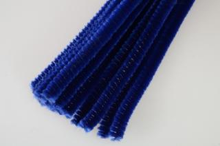 Chlupatý drátek Ø6 mm - délka cca 30 cm - tm.modrá