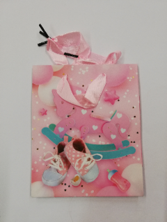 Dárková taška - 17 x 14 cm - Narození miminka - holčička 4