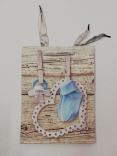 Dárková taška - 23,5 x 18 cm - Narození miminka - chlapeček 3