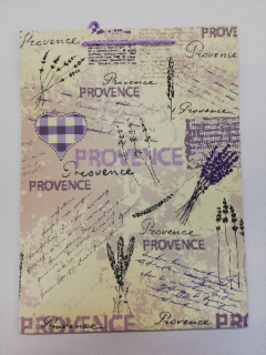 Dárková taška - 42 x 31 cm - Provence s levandulemi fialová