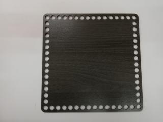 Dno na háčkované košíky  - překližka carbon čtverec  - 20 x 20 cm (skladem)