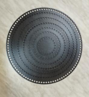 Dno na háčkované košíky  - překližka carbon kruh  - 40 cm (skladem)