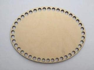 Dno na háčkované košíky  - překližka ovál 20 x 15cm (skladem)