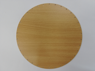 Dno na papírové pletení buk - kruh 28 cm