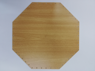 Dno na papírové pletení buk - osmihran 32 cm