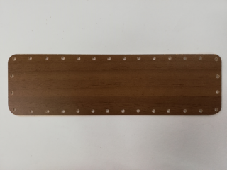 Dno na papírové pletení ořech - obdélník 28 x 8 cm