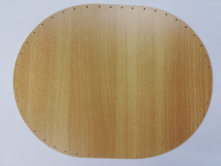 Dno na pletení pedigem buk - ovál 36 x 28 cm