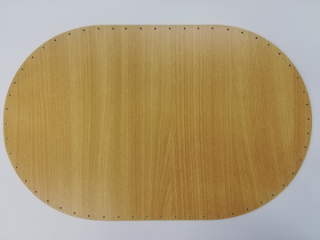 Dno na pletení pedigem buk - ovál 44 x 28 cm