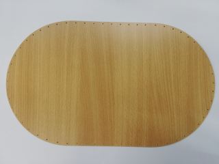 Dno na pletení pedigem buk - ovál 50 x 30 cm