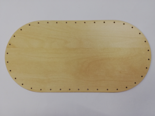 Dno na pletení pedigem JAVOR - ovál 32 x 16 cm