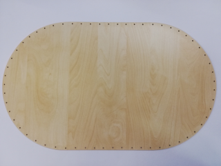 Dno na pletení pedigem JAVOR - ovál 50 x 30 cm