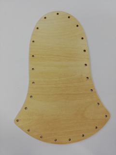 Dno na pletení pedigem JAVOR - zvonek - 19 x 13 cm