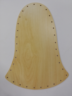 Dno na pletení pedigem JAVOR - zvonek 24 x 17 cm