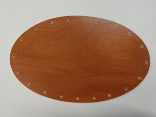Dno na pletení pedigem KALVADOS - elipsa 18 x 11 cm