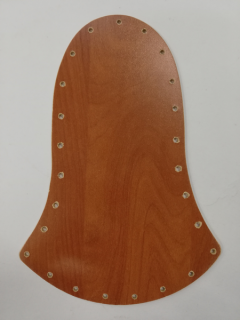 Dno na pletení pedigem kalvados - zvonek - 19 x 13 cm