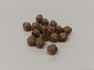 Dřevěné korálky pro tvorbu diamant hnědá 2- 8x6 mm
