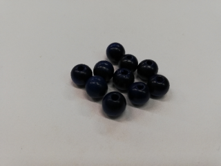 Dřevěné korálky pro tvorbu kulička modrá - 8 mm