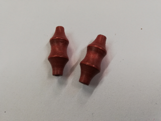 Dřevěné korálky pro tvorbu tvar 2 cihlová- 20 x 10mm