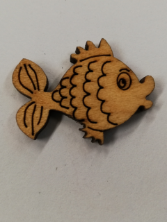 Dřevěný výřez - kapřík - 2,5cm (skladem)