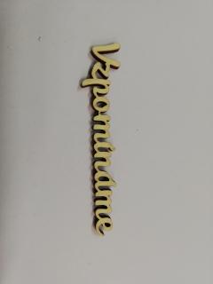 Dřevěný výřez překližka - nápis Vzpomínáme- 10 cm