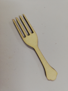 Dřevěný výřez - příbor - vidlička - 7cm