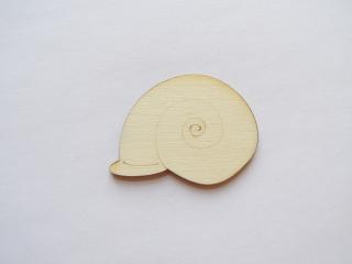 Dřevěný výřez - Ulita - 5 cm