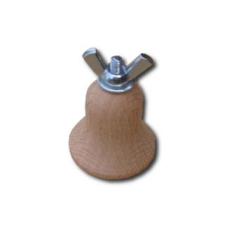 Forma na pletení - dřevěný zvoneček průměr 30mm