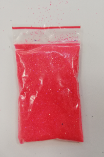 Glitry volně sypané 25g - odstín neon červená
