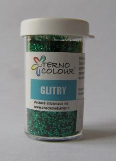Glitry volně sypané 4g - český výrobce - odstín 69 30 - smaragdové