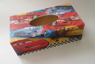 Krabička dřevěná na papírové kapesníky - Cars 3