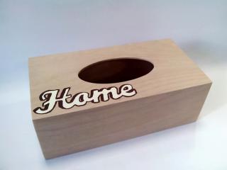 Krabička dřevěná na papírové kapesníky - Home ve dřevě